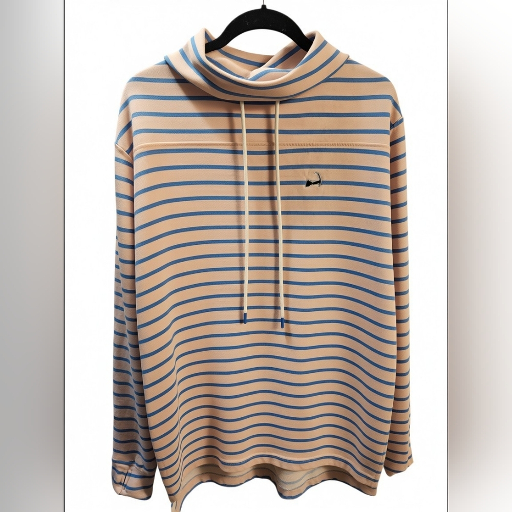 Cuffy's of Cape Cod ladies' striped pullover hoodie.